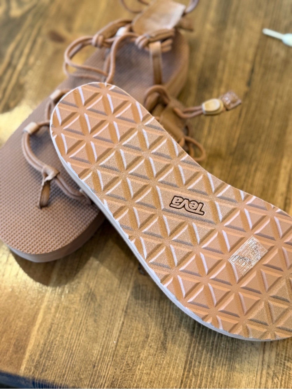 Teva Women's Dusty Rose Lace-Up Gladiator Sandals - Picture 3 of 3